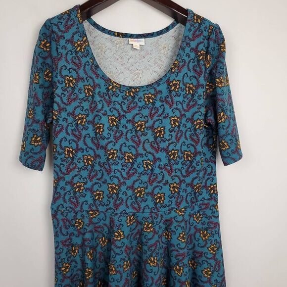 LulaRoe Size 3XL Pattern SS Dress - Picture 2 of 6